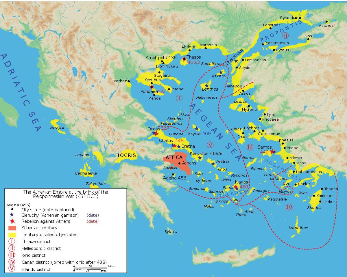 古雅典城市地图
