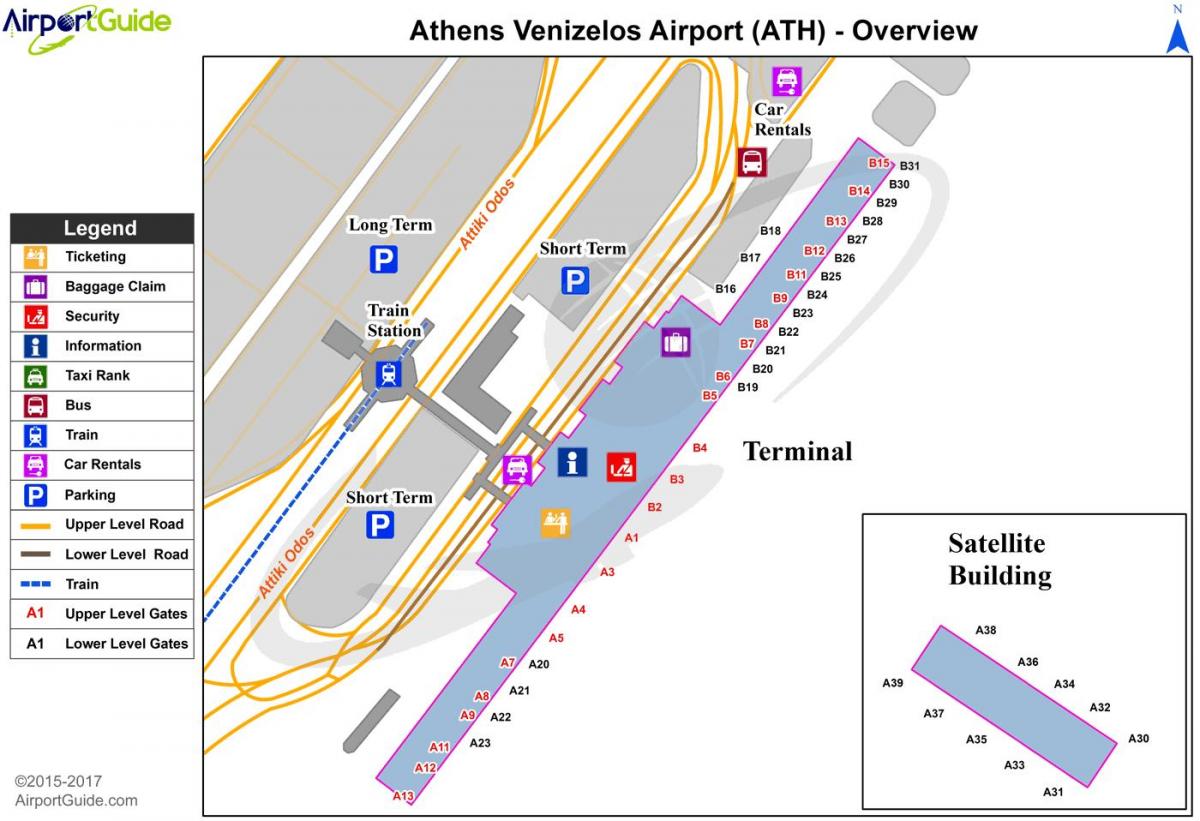 雅典机场栅地图