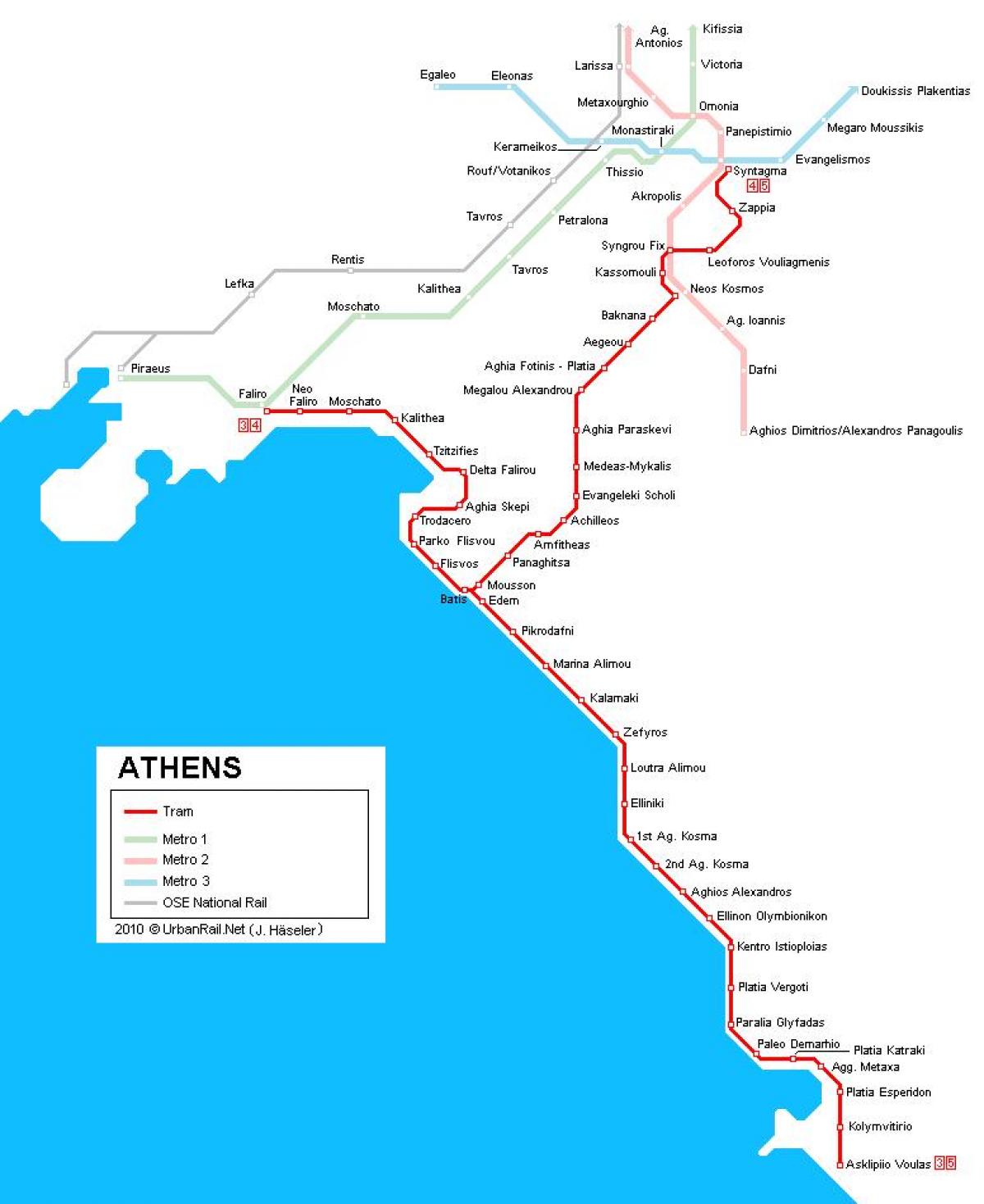 电车地希腊雅典