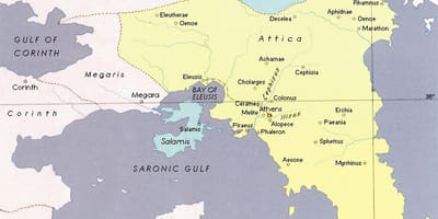 阿提卡雅典地图