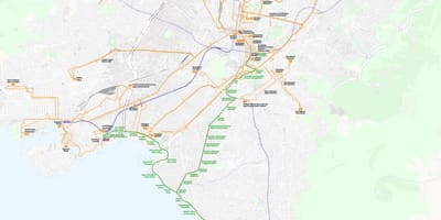 雅典无轨电车线路图