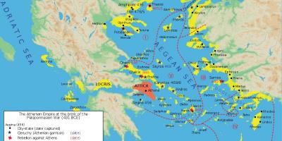 古雅典城市地图