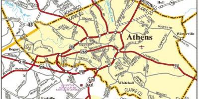 地图雅典的路 